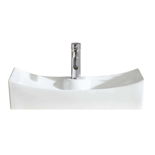 Fine Fixtures Ceramic White Bathroom Vessel Sink White - Picture 3 of 5