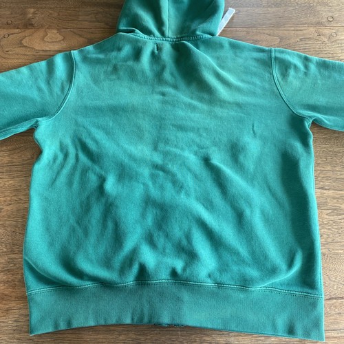 Vintage 90s Polo Ralph Lauren Green Mens L Long Sleeve Zip Up Hoodie Yellow Polo - Picture 11 of 17