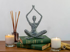 Handmade Wire Yoga Sculpture, Modern Decor, Meditation Gift, Unique Art Piece