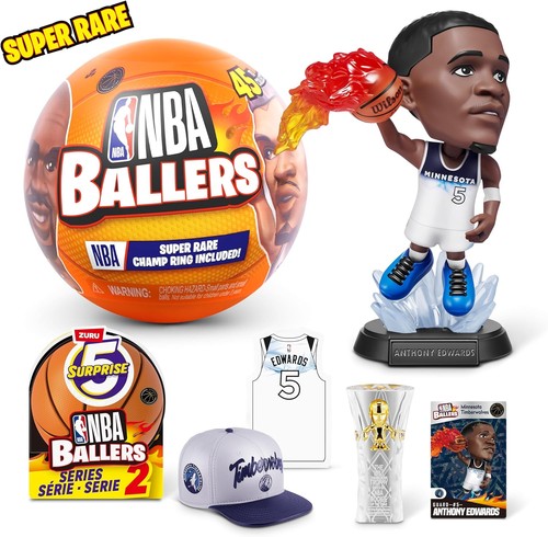 5 Surprise NBA Ballers Series 2 by ZURU, Licensed NBA Collectible, Surprise Unbo - Picture 3 of 7