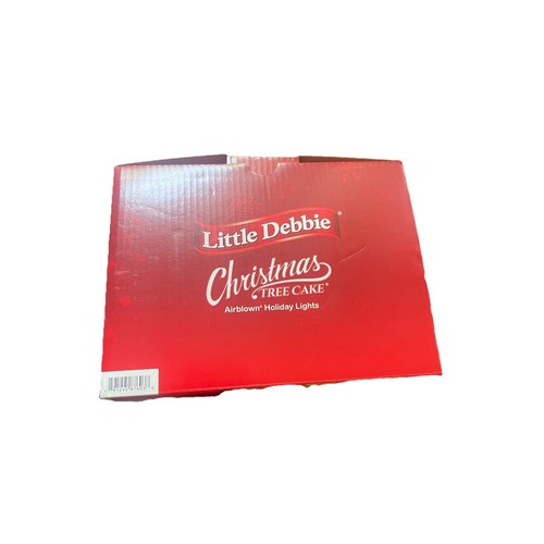 LITTLE DEBBIE Viral Inflatable Lighted 7 Ft Christmas Tree In White Vanilla NIB - Picture 4 of 10