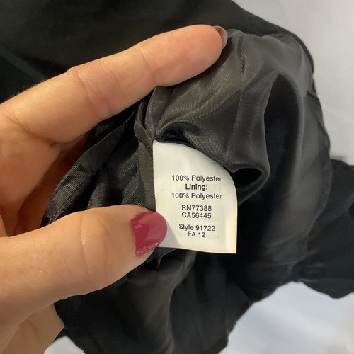 J Crew plissiertes schwarzes ärmelloses Kleid Größe 12 - Bild 7 von 11