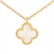 Van Cleef & Arpels Sweet Alhambra shells Necklace 750(YG) 2.9g