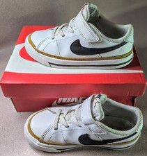 Nike Court Legacy (TDV) Little Kids  Size 10C White Leather Shoes DA5382-102