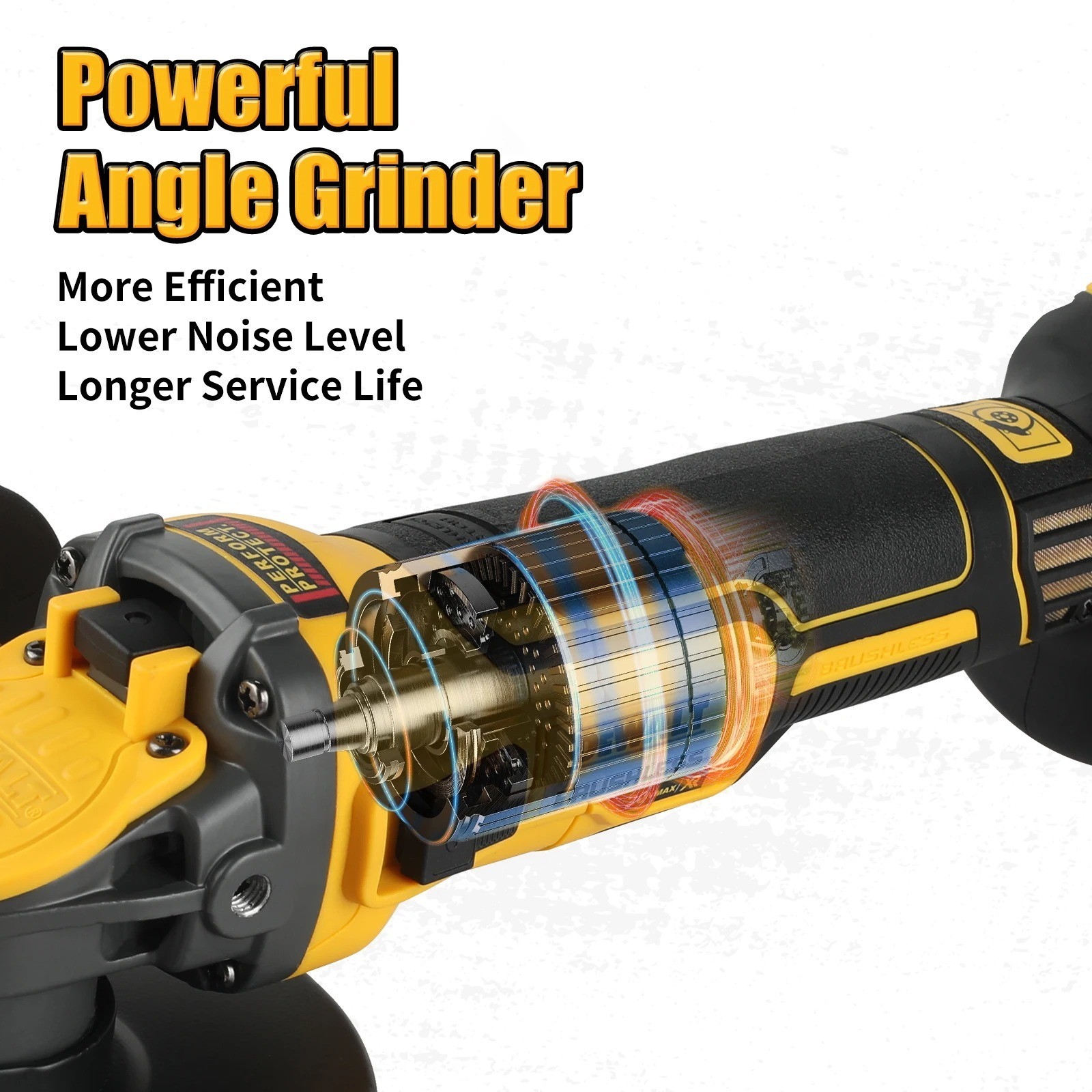 DEWALT DCG409 125mm 무선 앵글 그라인더 (충전기 및 배터리 미포함) 5