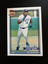 1991 Topps #600 Bo Jackson Kansas City Royals 40 Years Of Topps