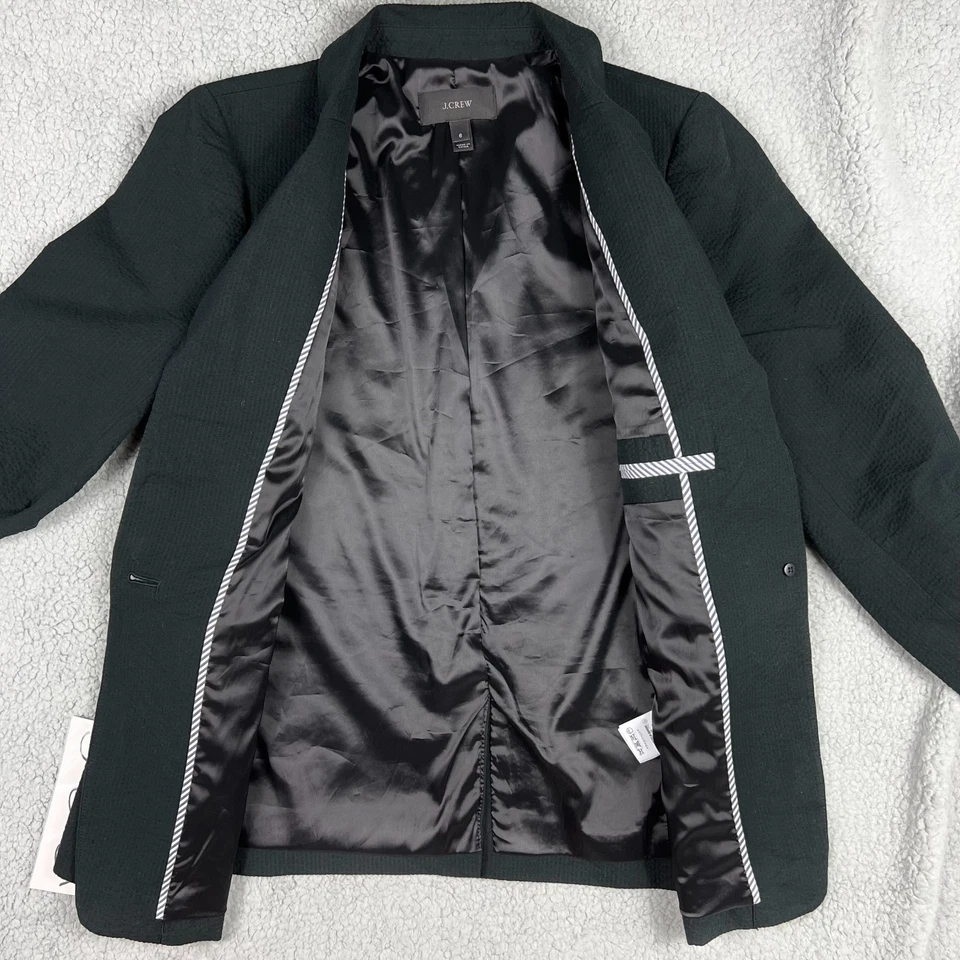Blazer J Crew Mujer 6 Pequeño Negro Chaqueta Parque Texturizado Deportivo Abrigo Traje Informal 3 Foto 4 de 4