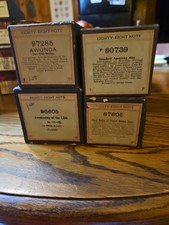 Lot of 4 Antique 88-NOTE Player Piano Rolls