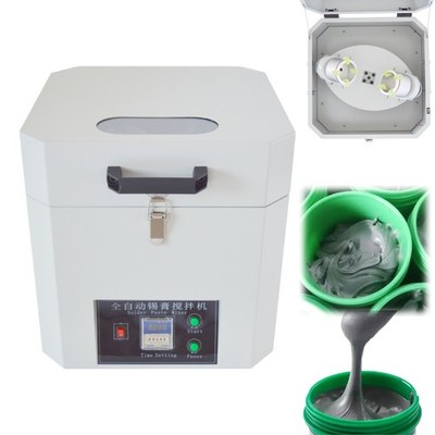 110V 60W Solder Paste Mixer High Speed Automatic Tin Cream Mixer 1.77''-2.56''