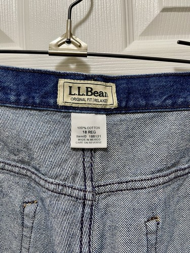 LL Bean Jeans Damen Gr. 18 Reg Blue Original Fit/Relaxed High Rise - Bild 10 von 13