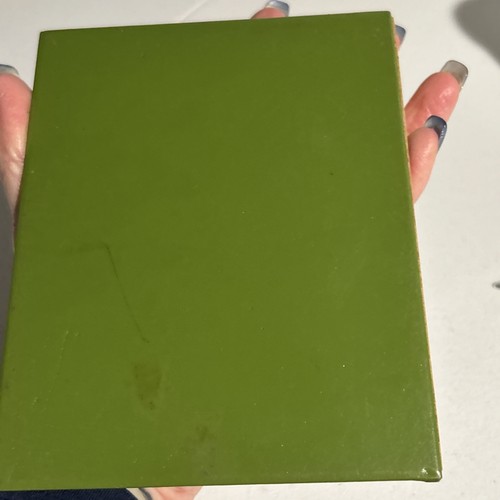 Vintage leather green letter opener pencil holder mini can container Used Pad - Picture 4 of 24