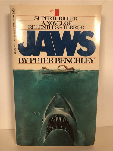 Jaws by Peter Benchley (1975, Vintage Paperback) Stephen Spielberg - Horror