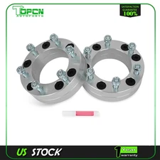 2X 2" Wheel Adapters 5x5.5 to 6x5.5 For 1975-96 Ford F-150 94-01 Dodge Ram 1500