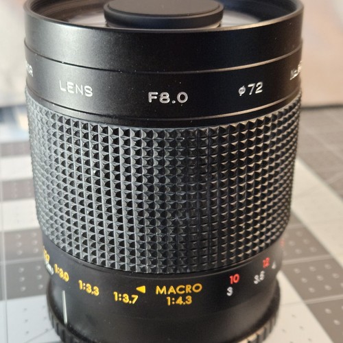 Opteka Tele Mirror REFLEX LENS F8.0 1:4.3 Screw Mount MACRO w/skylight Filter - Picture 5 of 13