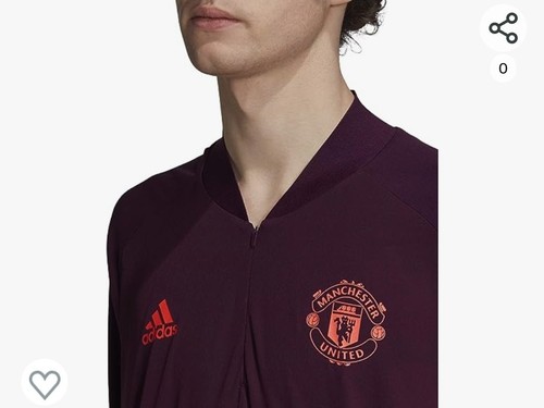 Adidas Men's Mufc Ultimate Training Top T-Shirt Burgundy Size Small RRP £75.55 - Picture 6 of 17