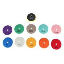 Diamond Polishing Pads 3 inch Wet/Dry  Granite Stone Concrete Marble10 Piece Set