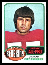 1976 Topps WASHINGTON REDSKINS Near Team Set BROWN HANBURGER JEFFERSON MOSELEY