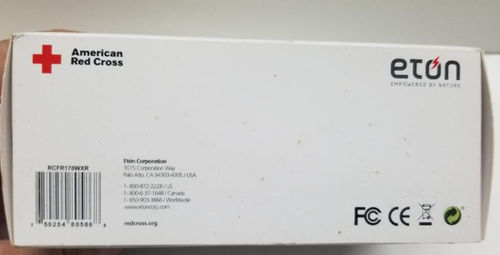 Nuovo! Eton Microlink FR170 Radio di Emergenza Multiuso Croce Rossa Americana, Bianco - Foto 4 di 4
