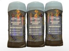Ed Hardy Lot Of 3 Mountain Spring Scent Mens Stick Deodorant 2.82 Oz New