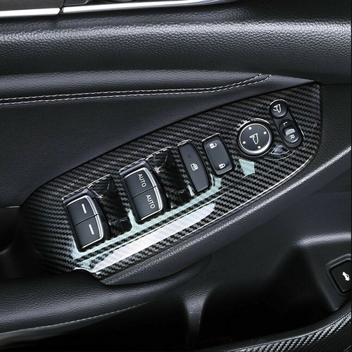 For Honda Accord 2018-2021 Carbon Fiber Interior Window Switch Panel Cover Trim - Picture 8 of 9