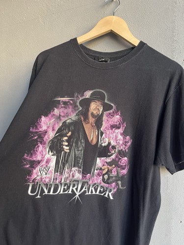 Vintage 00s Undertaker WWE WWF Black Men’s T-shirt Y2K Size XL - Picture 4 of 8