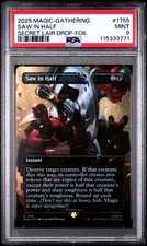 MTG Saw in Half FOIL Deadpool Secret Lair Drop (SLD) Rare #1755 PSA 9 Mint
