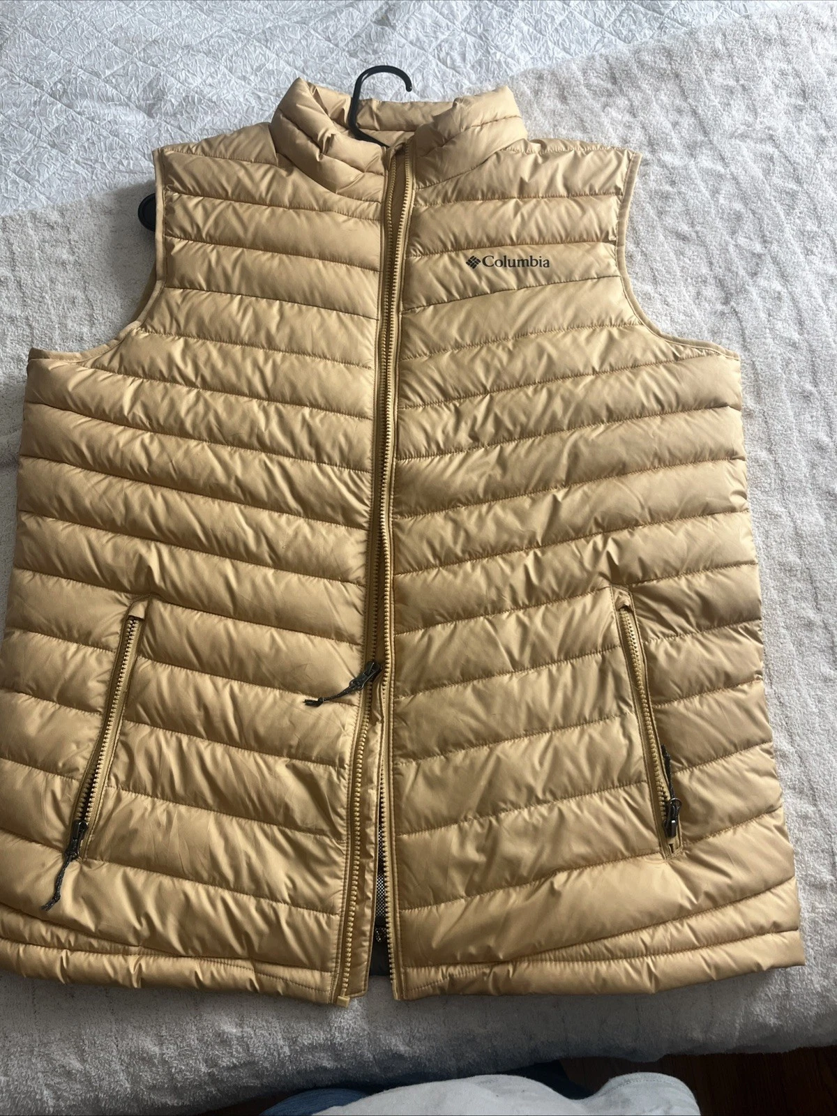 Columbia Men's Puffer Thermal Reflective Omni-Heat Slope Edge Vest Gold L