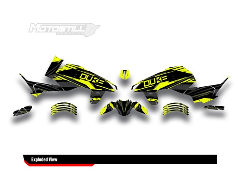FIT FOR KTM DUKE 125-200-250-390 / 2024 - 2025 GRAPHIC STICKER SET - DECAL KIT - Bild 3 von 9