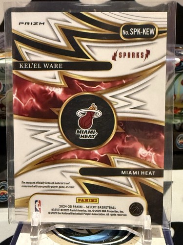 2024-25 Select Kel'el Ware Sparks RC Patch Rookie #SPK-KEW Heat GL - Picture 2 of 2