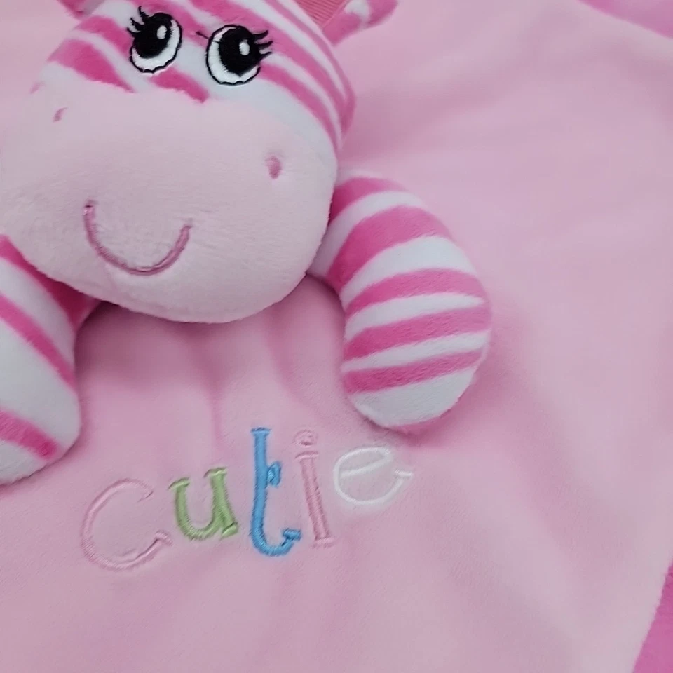 Baby Essentials Jirafa Cutie Lovey Peluche Rosa Bebé Manta de Seguridad Felpa Suave Foto 4 de 4