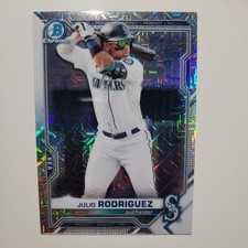 Julio Rodriguez MARINERS 2021 Bowman Chrome Mojo #BCP-86 Baseball Card