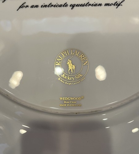 Rare Ralph Lauren Wedgwood Dinner Plate Charger 1992 Limited Edition 124 Of 1000 - Picture 10 of 11