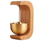 Brass Bell Dopamine Wood Wind Chime Magnetic Doorbell Home Decor Shop Entryways