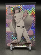 #151 Willy Adames Uncommon Pearl Checkerboard Refractor /40 - 2025 Topps Finest