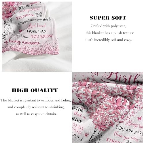 14th Birthday Blanket, 50"X60", Decorations & Gift Ideas 60x50inches Sweet 14 - Picture 7 of 8