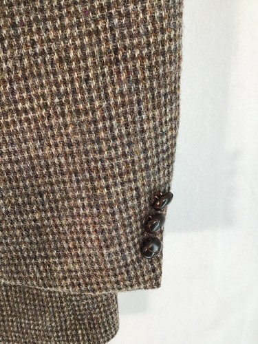 Harris Tweed 100% Pure Scottish Wool Blazer Men's 40 Long Brown Tweed - Picture 5 of 16