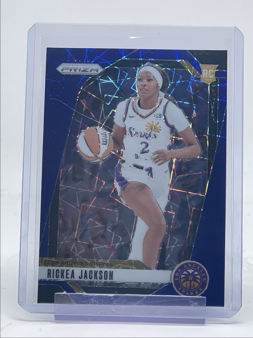 RICKEA JACKSON 2024-25 PANINI PRIZM WNBA ROOKIE BLUE VELOCITY RC Q2241