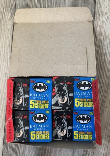 VINTAGE 1992 Topps Batman Returns Movie Photo Stickers Box Of 55 SEALED PACKS! - Picture 14 of 14