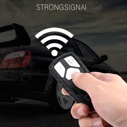 Silicone Carbon Fiber Car Smart Key Case Cover For Audi A4/B9/A5/Q5/Q7/S4/S5/SQ5 - Picture 3 of 5