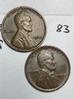 1932-P&D LINCOLN WHEAT CENT SET, 2 coins, low mintage/high grade coins, #83