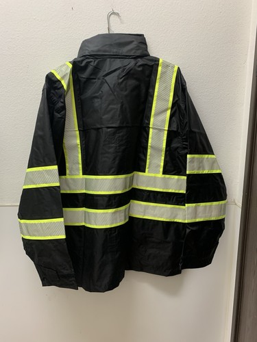 4X PORTWEST F366-IONA PLUS GEFÜTTERTE REGENJACKE SCHWARZ - Bild 3 von 12