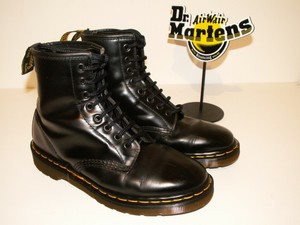EU 42 Dr Martens 6 Eye Opal Industrial Safety Steel Toe Boots Grey UK 8