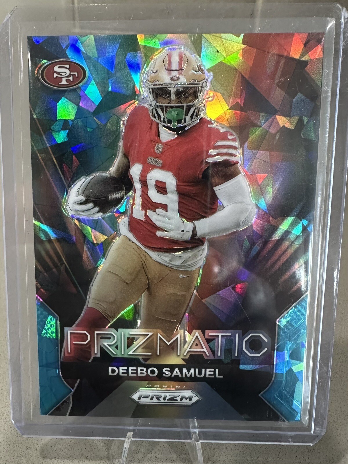 2023 Panini Prizm Deebo Samuel #17 Prizmatic Blue Ice /99 SP 49ers VERY RARE