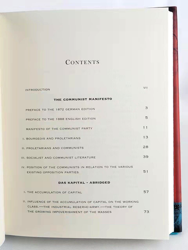THE COMMUNIST MANIFESTO AND DAS KAPITAL Karl Marx Friedrich Engels Hardcover NEW - Picture 3 of 7