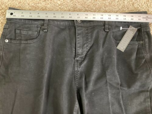 Stylus Womens Black Slim Straight Denim Jeans Pants Cotton Size 16WS (36x31) NWT - Picture 3 of 12