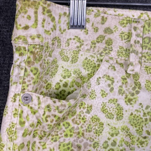Marc Cain Sports Womens 3 Straight Pencil Skirt Green Cheetah Print Back Slit - Picture 5 of 14