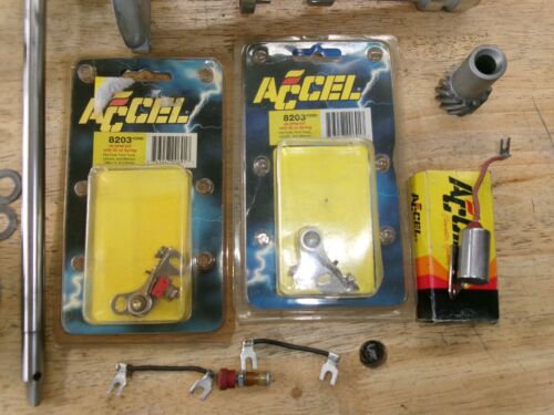 Accel Chevy Dual Point Distributor NEW Point Cap Rotor Condenser 302 327 396 427 - Picture 5 of 23