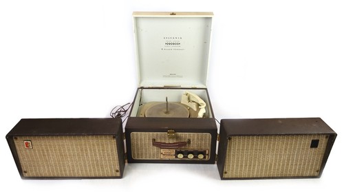 Rare Vintage Sylvania Phono Ampli Console Lecteur Disque Modèle 45P18 Pièces Réparation - Photo 1 sur 10