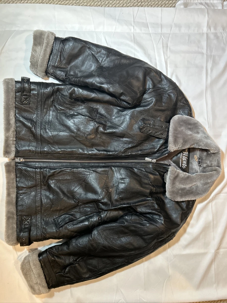 Vilanto authentic leatherwear Men s L Black Belted Heavy Leather