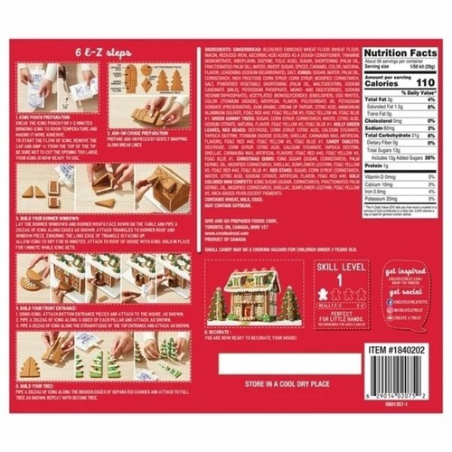 Create a Treat Kit biscotti pre-costruito Gingerbread Chateau 57,7 once - Foto 3 di 5